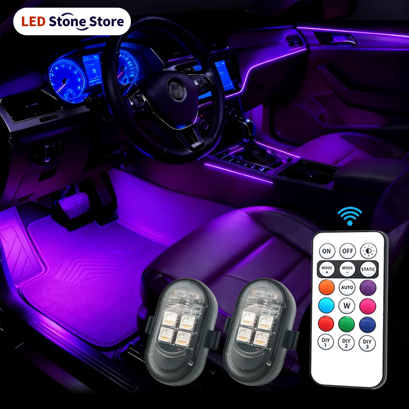 Led El Wire - Upgrade RGB Car Atmosphere Lights, Larger