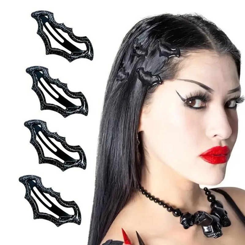 Cosplay Bat Prop - 10Pcs Halloween Bat Hairpins Set Multi-Color