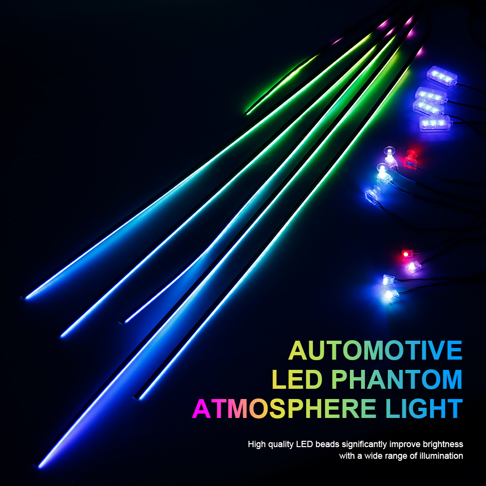 18/22 in 1 Acrylic Led Car Amb - Led El Wire review and price