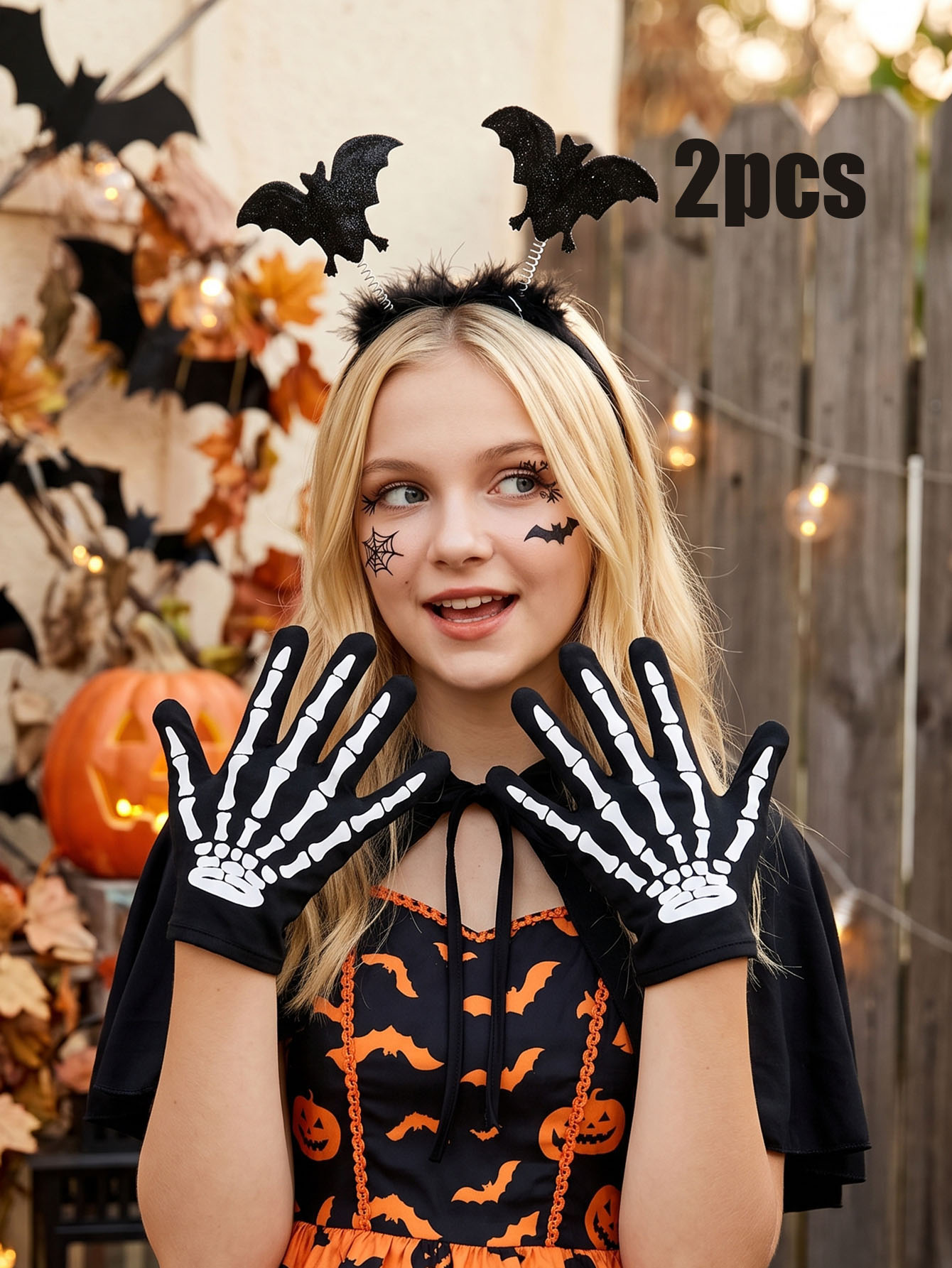 2Pcs Teen Girls Halloween Acce - Cosplay Bat Prop review and price