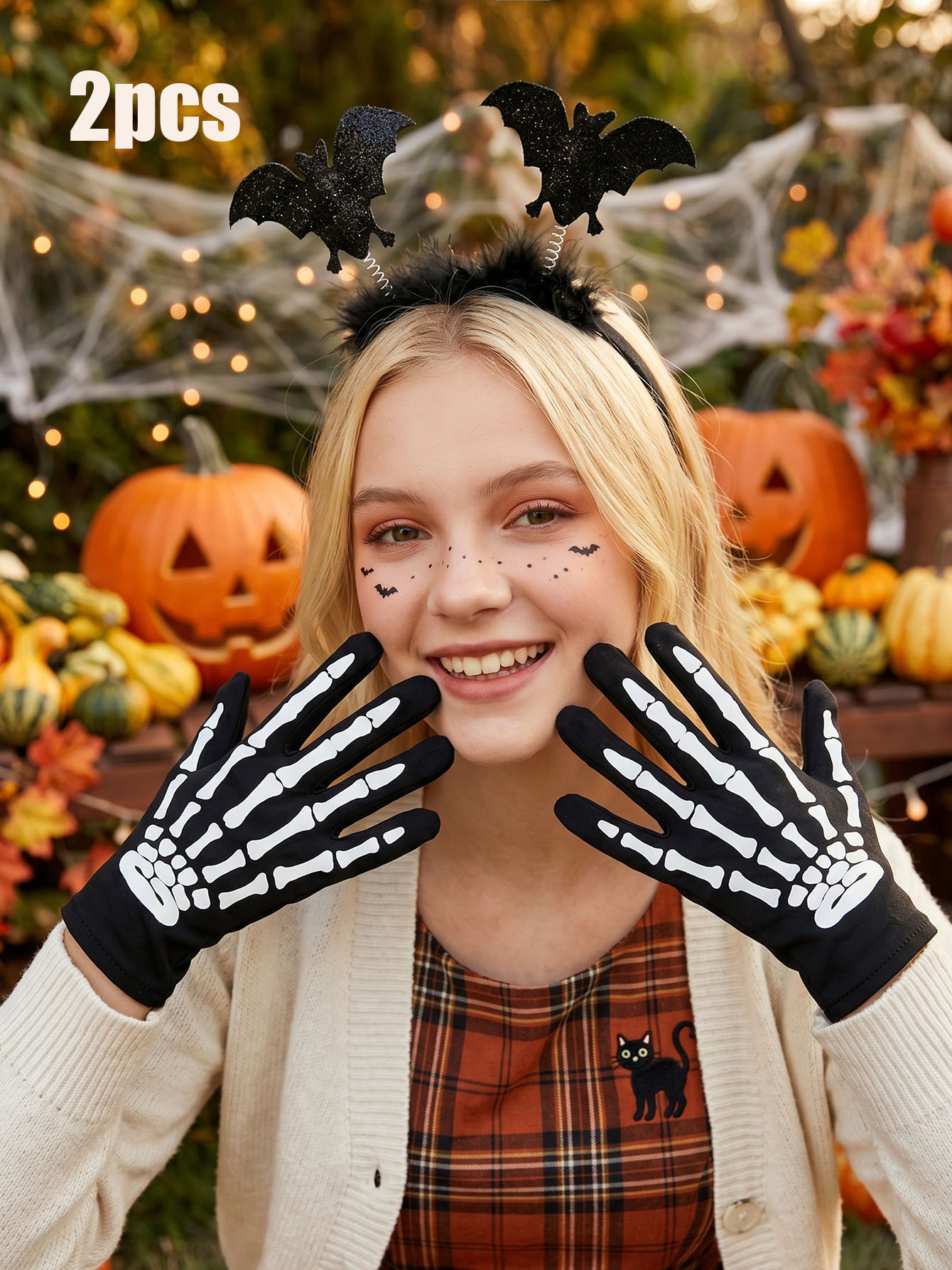 2Pcs Teen Girls Halloween Acce - Cosplay Bat Prop review and price