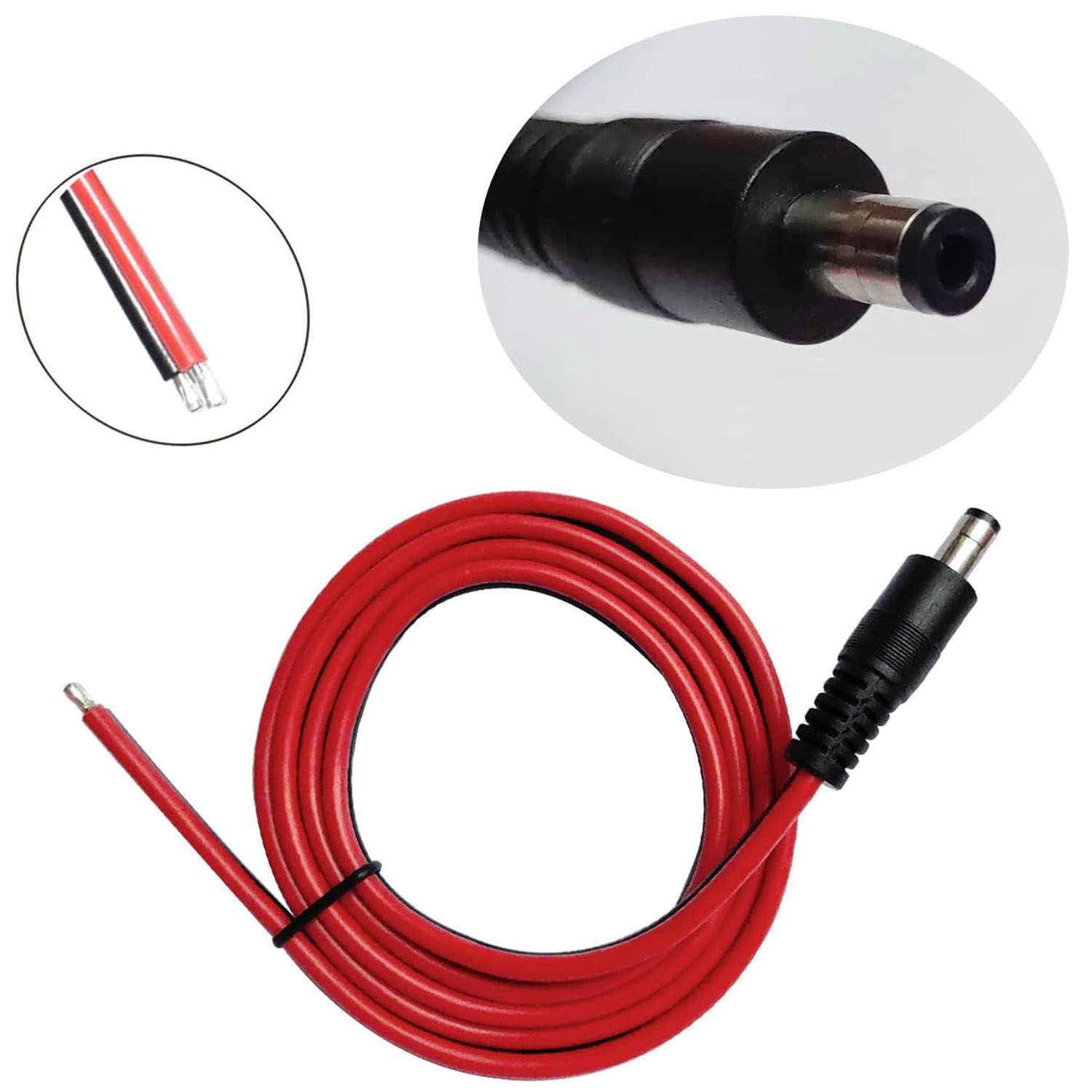 1pc 14AWG DC Power Supply 5.5m - Led El Wire review and price
