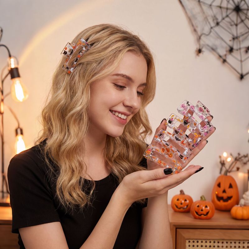 4pcs/set Halloween Hair Claw C - Cosplay Bat Prop review and price