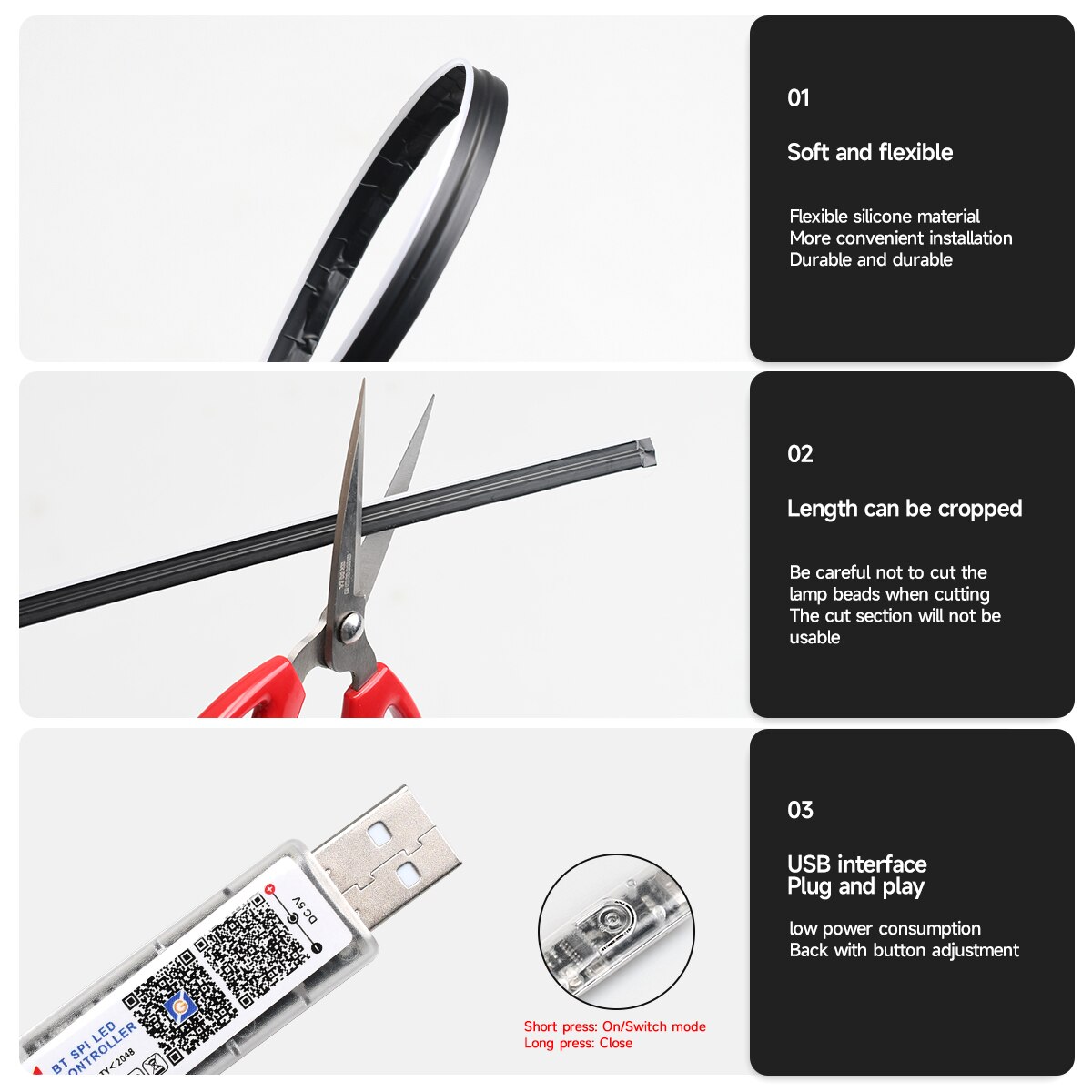 Car LED Ambient Light USB 64 C - Led El Wire review and price