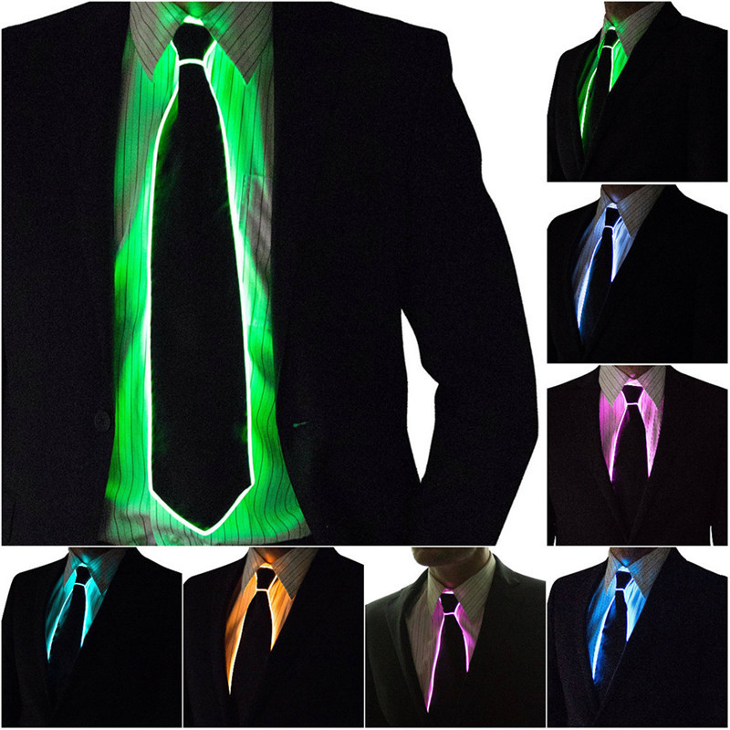 Men Glowing Tie EL Wire Neon L - Led El Wire review and price