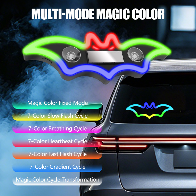 Bat Pattern Car LED Colorful T - Led El Wire review and price