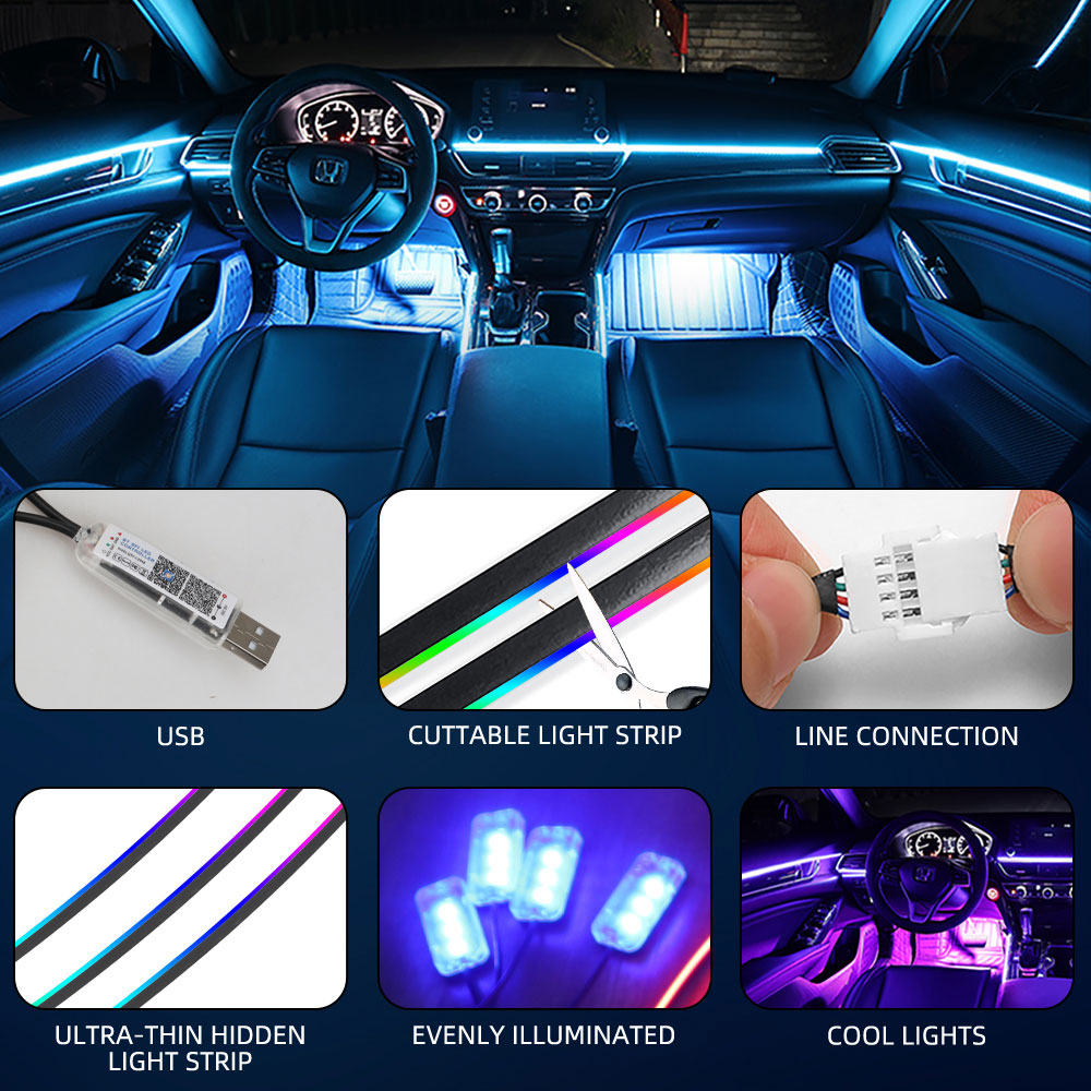 35/75/110/140cm LED Ambient Li - Led El Wire review and price